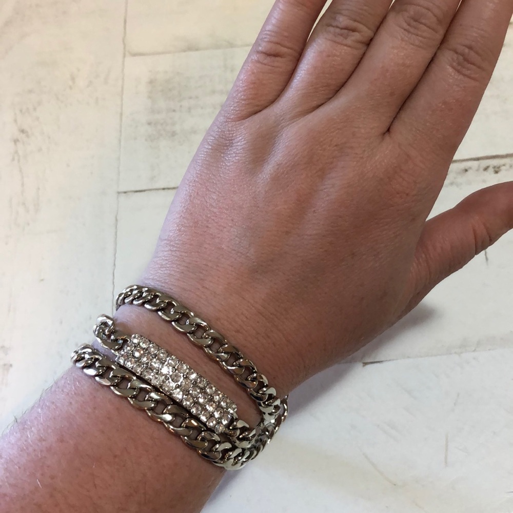 Chic crystal wrap bracelet